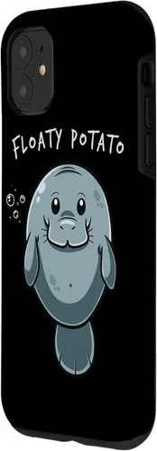 Miniatura 2 de iPhone 11 Floaty Potato Manatí Chubby Sirena Sea Vaca Animal Estuche de Regalo