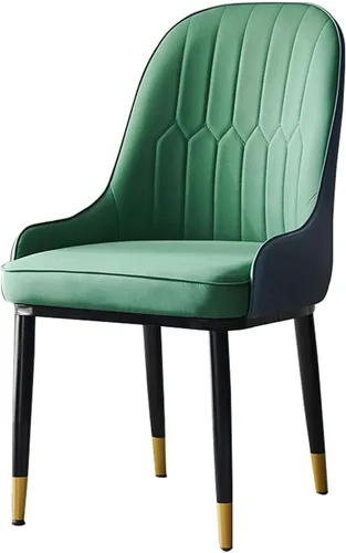 Miniatura 13 de Dining Chairs Modern Dining Room s Modern Simple Hotel PU Leather Dining s Soft Wrought Back Chair Desk Chair for Bedroom -Gris(Gris)
