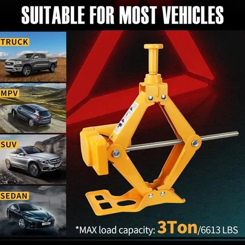 Miniatura 2 de E-HEELP - Gato de tijera eléctrico para auto de 3 toneladas de 12 V con llave de impacto para SUV, sedán y cambio de neumáticos 3T con llave