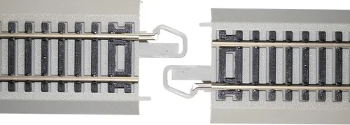 Miniatura 2 de Bachmann Trenes E-Z TRACK REVERSING 18" RADIUS CURVED (4/tarjeta) - Riel de plata de níquel con plataforma gris - Escala HO