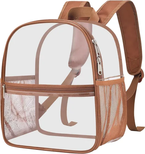 Miniatura 43 de Mochila transparente Oraben para eventos de estadio, mochila transparente para estadio 12x6x12, Negro, Pequeño
