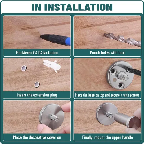 Miniatura 6 de Estante de ducha de acero inoxidable para montaje en pared, gancho individual y toallita de baño, impermeable, duradero, estante de ducha de esquina