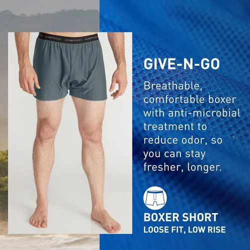 Miniatura 2 de ExOfficio Mens Give-n-go Boxer Shorts 2 Pack