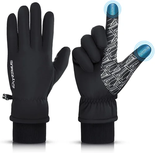Extremus Winter Gloves for Men Women, Touchscreen Running Gloves, Anti-Slip Palm Warm Gloves for Running, Cycling, Hiking & Driving, Cold Weather