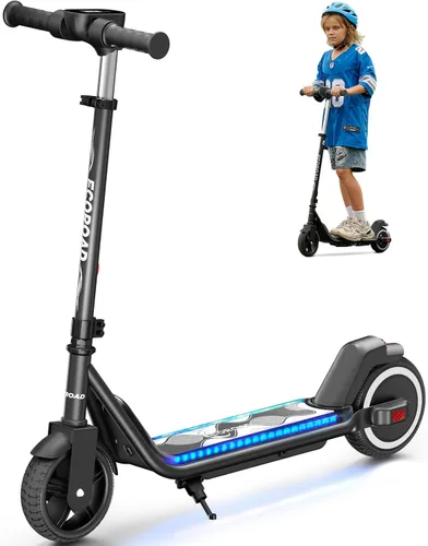 Miniatura 12 de ECOROAD EK6 Kids Electric Scooter for 6-12, 3/6/10mph Speeds for Ultimate Comfort & Adjustable Height, 150W & Dual Brake Safety Electric Scooter