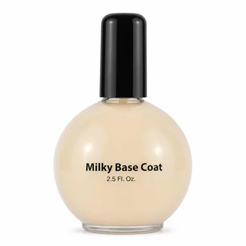 PRONAIL - Capa base lechosa para esmalte de uñas, 2.5 onzas, fuerza profesional, larga duración, manicura y pedicura, fortalecedor de uñas,