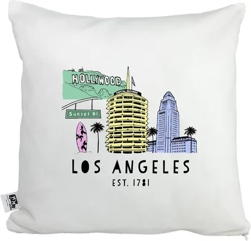 Miniatura 7 de Moonlight Makers, Downtown Atlanta, Decorative Pillow Case, 100% Cotton Canvas Pillowcase, Farmhouse Decor, Gift for Home, Original Design