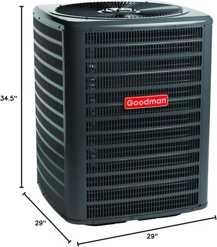 Miniatura 5 de Goodman Sistema dividido GLZS4BA1810 y AMST24BU1300 de la pompa de calor de 1,5 toneladas 14,3 SEER2 con el termostato no programable R-32
