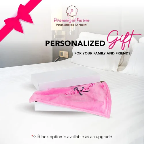 Miniatura 4 de Mantas personalizadas de pasión con nombre personalizado e inicial de monograma - Forro polar súper suave y acogedor - Manta personalizada unisex