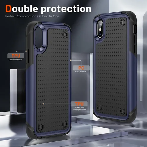 Miniatura 388 de Jeylly Funda para iPhone SE/Funda para iPhone 5S, Exterior de Plástico Duro que Absorbe Golpes + Interior de Silicona de Goma Defensor contra