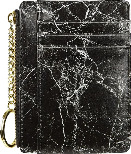 Miniatura 2 de Cartera minimalista para mujer, 8 tarjetas, monedero, monedero, bolsillo frontal, Casual
