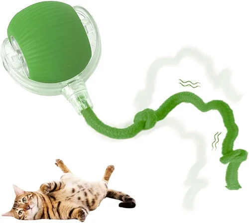 Miniatura 8 de Pelota de juguete interactiva para gatos, juguetes mejorados para gatos adultos aburridos en interiores y adultos, juguete interactivo auto rodante