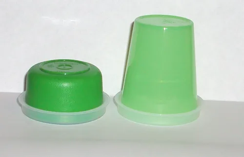 Miniatura 2 de Tupperware Midget Smidgets - Juego de 2 mini cuencos de 2 onzas y 1 onza verde