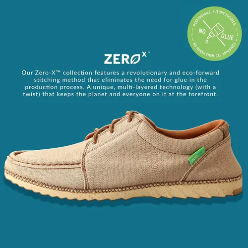 Miniatura 2 de Twisted X Zero-X - Zapatillas de deporte para hombre ligeras y duraderas hechas a mano para hombre, beige