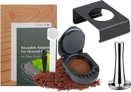 Miniatura 12 de Adaptador de cápsula de café reutilizable, adaptador de cápsula de café recargable, convertidor de cápsulas de café para máquina Dolce Gusto