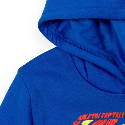 Miniatura 3 de DC Comics Justice League Superman Batman The Flash - Sudadera de forro polar con capucha para niños pequeños y grandes