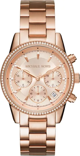 Miniatura 13 de Michael Kors Bryant - Reloj cronógrafo para mujer de acero inoxidable y cristal pavé