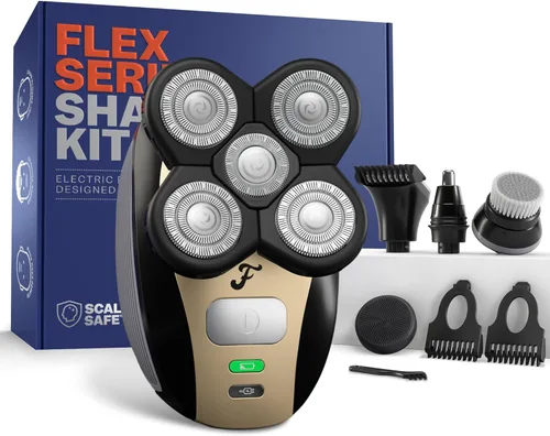 FREEDOM GROOMING The FlexSeries - Afeitadora de cabello eléctrica inalámbrica y recargable para hombre; novedosa afeitadora con cuchillas