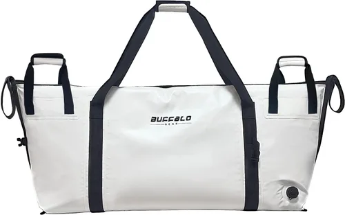 Miniatura 10 de Buffalo Gear Enfriador de pescado aislado – Bolsa de fondo plano impermeable de 27.5 cuartos de galón, 58 cuartos de galón, a prueba de fugas