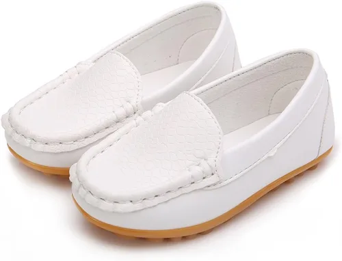 Miniatura 3 de Lonsoen - Mocasines de meter para niños y niñas, suaves y de vestir