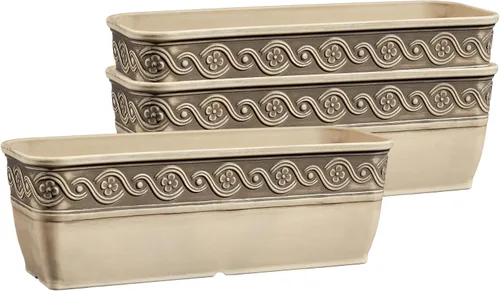 Miniatura 13 de Classic Home and Garden Jardinera Corinthian Trough, 10", Bronce