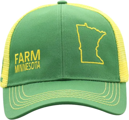 Miniatura 155 de John Deere Gorra de béisbol con logotipo y malla trasera con contraste, para hombre