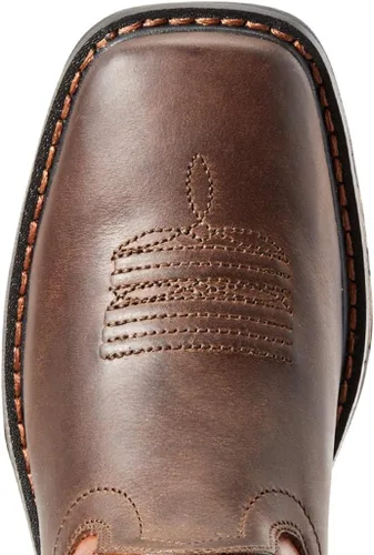 Miniatura 4 de ARIAT Unisex-Child YTH Workhog Wide Square Dark EarthBrick Work Boot