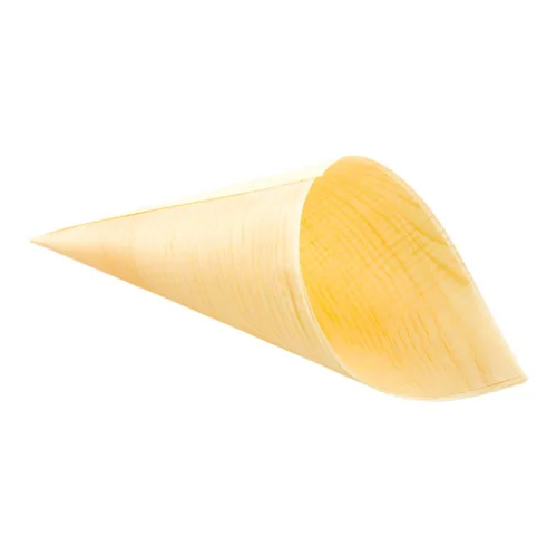Miniatura 2 de Restaurantware Cono de madera de pino 7-IN para servir y degustar: perfecto para aperitivos y alimentos en casa fiestas o eventos de catering – 6 oz