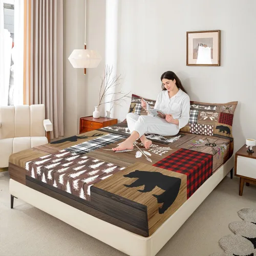 Miniatura 35 de Erosebridal - Juego de sábanas con mapa mundial tamaño TwinXL, juego de ropa de cama azul para niños y niñas, sábana bajera con mapa de varios
