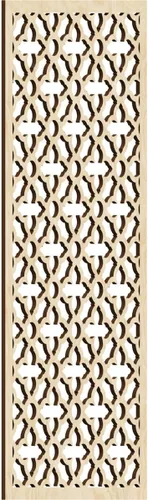 Miniatura 108 de Madison Paneles de pared decorativos de madera con calado, 9 3/8 pulgadas de ancho x 24 3/8 pulgadas de alto x 3/8 de alto, roble rojo rojo (Red Oak)