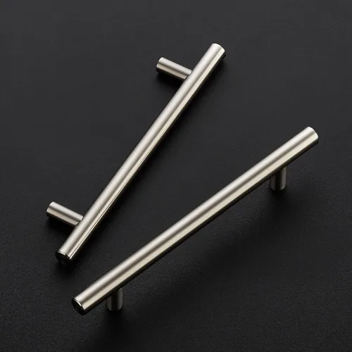 Miniatura 2 de Ravinte - Paquete de 1 unidad de tiradores de armario de cocina de 18.7 cm de acero inoxidable color negro mate, manijas para cajones y armarios