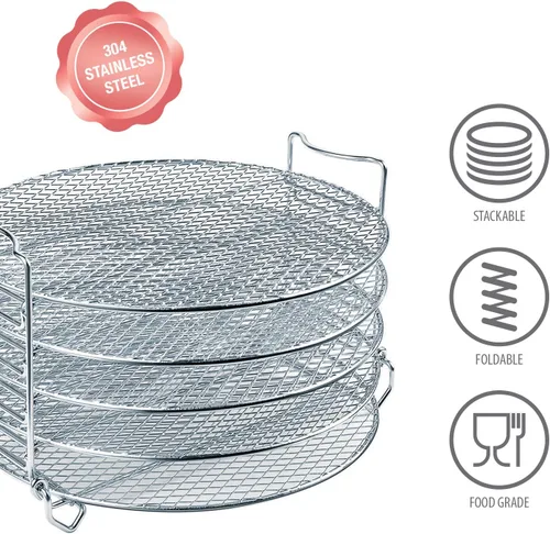 Miniatura 3 de Estante deshidratador para accesorios Ninja Foodi, olla a presión y freidora de aire de 6.5 cuartos de galón y 8 cuartos de galón, estante de cocina