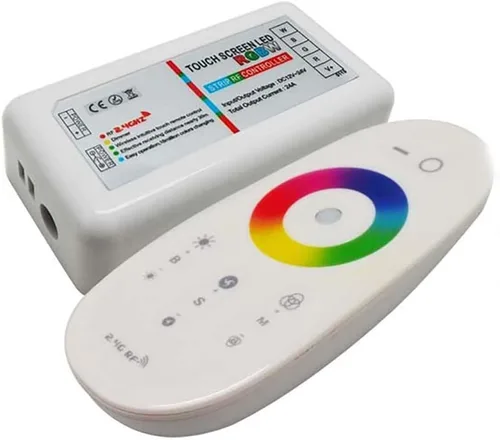 Miniatura 2 de RGBW RGB 4PIN 5PIN Controlador de tira LED 2.4GHz RF Pantalla táctil inalámbrica Control remoto 5050SMD 3528 RGBWW RGBCW LED Strip LED Bombilla