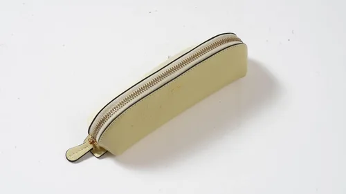 Miniatura 6 de Cockatoo Estuche para lápices de piel auténtica, soporte para accesorios, bolsa de papelería, estuche con cremallera para el trabajo y la oficina
