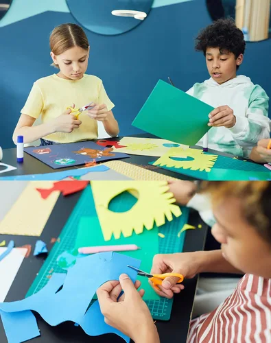 Miniatura 7 de 20 hojas de cartulina de colores de 8.5 x 11 pulgadas, papel de cartulina de colores surtidos de 8.82 oz/m² para manualidades y tarjetas, álbumes