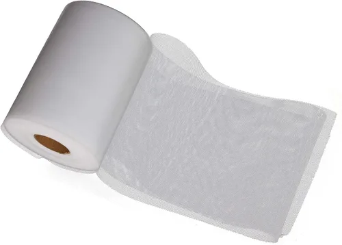 Miniatura 5 de Rollo de tul de 15 cm x 91 metros (6 pulgadas x 100 yardas) para decoración. Blanco