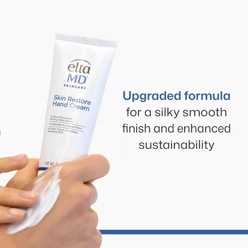 Miniatura 2 de EltaMD So Silky Hand Crème, loción hidratante para manos con ceramidas, esclareolida y vitamina E para manos secas y descamadas, crema de manos