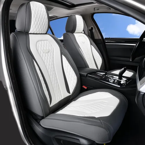 Miniatura 9 de Coverado Fundas de Asiento, Fundas de Asiento de Coche para Asientos Delanteros, Funda de Asiento de Coche Roja, Fundas de Asiento de Coche Rojo