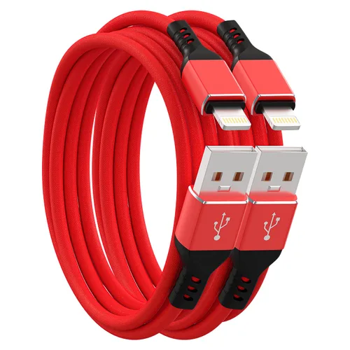 Miniatura 9 de Ironten Cable de carga para iPhone, certificado MFi de Apple, 1 paquete de 6 pies, color azul, largo, de carga rápida, sincronización de datos