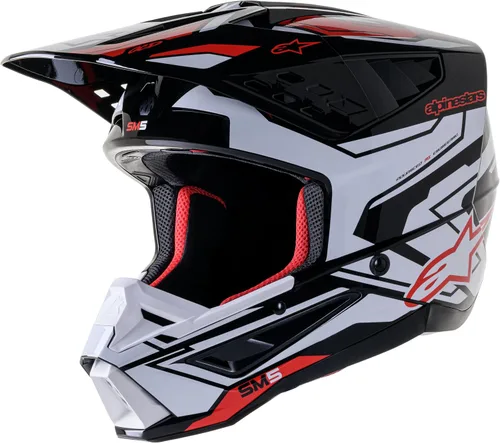 Miniatura 3 de Casco Alpinestars SM5 Sólido, Protección Ligera para Pilotos de MX