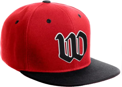 Miniatura 952 de Daxton Gorra clásica con visera de billete plano con letras del alfabeto inglés antiguo de la A a la Z
