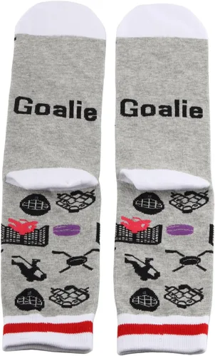 Miniatura 3 de PXTIDY 2 pares de calcetines de portero de hockey portero regalo de portero de hockey sobre hielo regalos para jugadores de hockey sobre hielo