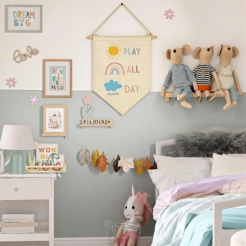 Miniatura 6 de Arte Decorativo de Juego - Letrero de Sala de Juegos - Decoración de Sala de Juegos en Lienzo - Bandera Colgante de Tela para Pared - Letrero