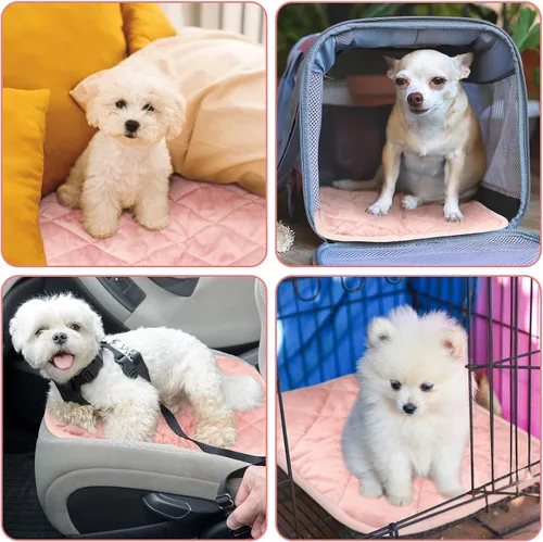 Miniatura 41 de Paquete de 4 Almohadillas Autocalentables para Gatos, Alfombrilla Autocalentable para Perros que Refleja el Calor Corporal, Almohadilla Térmica