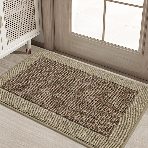 Miniatura 18 de BEQHAUSE Tapete para puerta interior de 20 x 32 pulgadas, tapete antideslizante para entrada, lavable, resistente a la suciedad, tapete