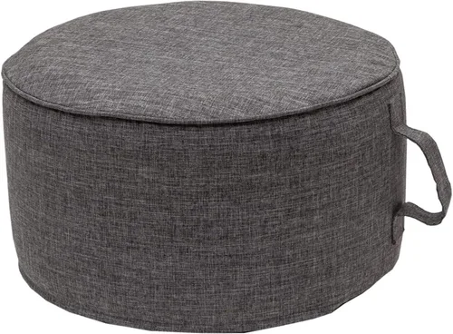 Miniatura 11 de QILLOWAY Otomana inflable para exteriores para patio, puf redondo impermeable, reposapiés inflable, reposapiés al aire libre para piscina, jardín