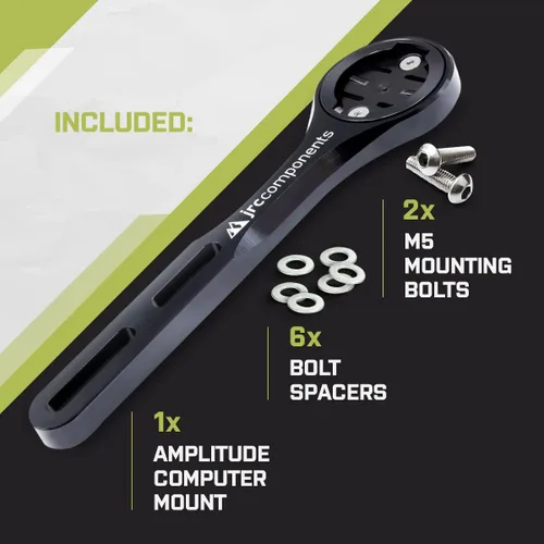 Miniatura 4 de JRC Components Amplitude - Soporte para computadora debajo de la barra compatible con computadoras Garmin Edge Bicicletas de carretera y grava