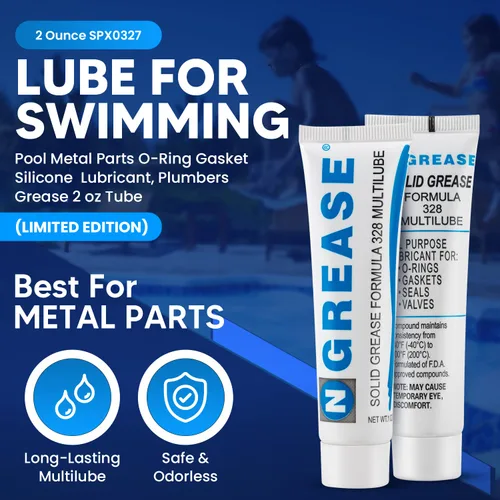 Miniatura 2 de Lubricante de grasa y junta tórica para juntas tóricas Hayward SPX0327-2oz Lubricante de silicona impermeable para filtros de piscina, grasa