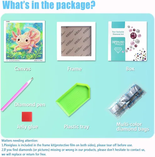 Miniatura 2 de Libfx Kits de arte de diamantes para niños con marco de arte de diamantes para niñas, niños, principiantes, artes y manualidades de 8 a 12 años
