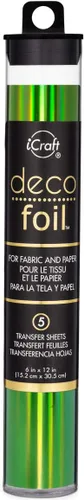 Miniatura 4 de iCraft Hojas de transferencia de papel de aluminio Deco 6 "X12" 5/Pkg-Bronce